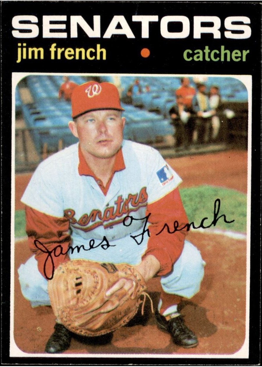 1971 Topps #399 Jim French, Washington Senators