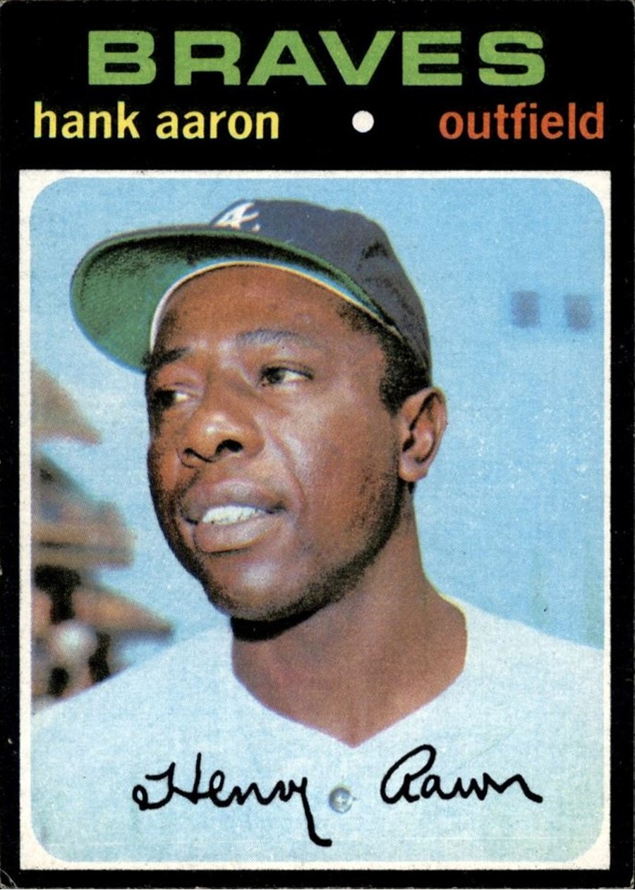 1971 Topps #400 Hank Aaron, Atlanta Braves