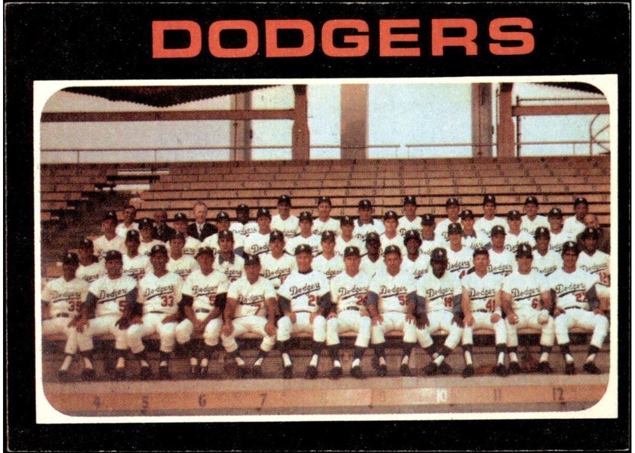 1971 Topps #402 Los Angeles Dodgers