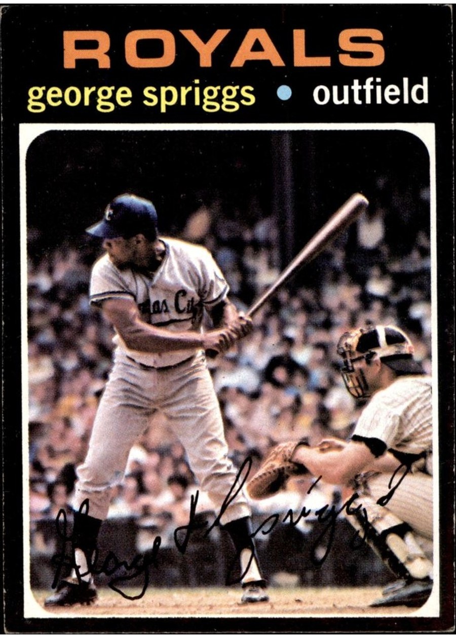 1971 Topps #411 George Spriggs, Kansas City Royals