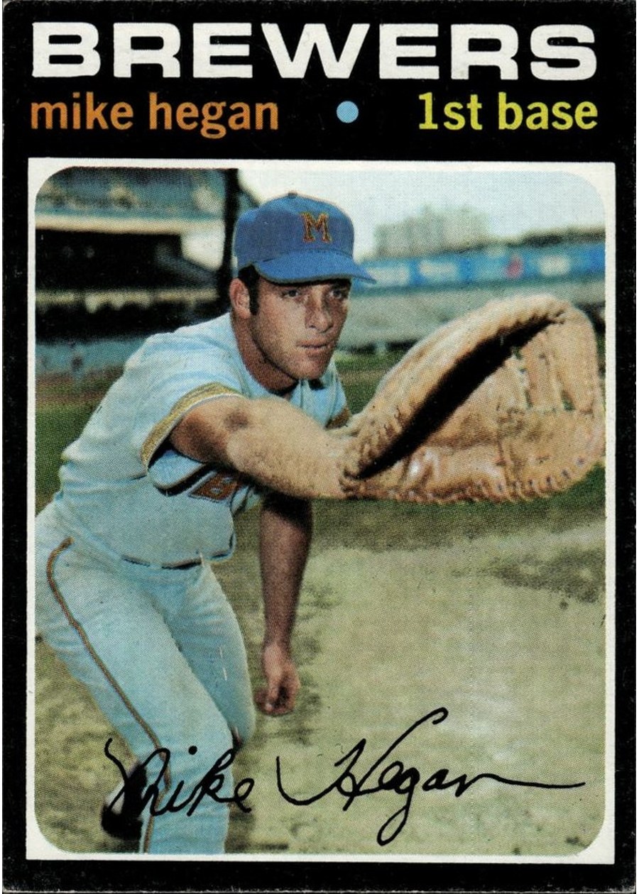 1971 Topps #415 Mike Hegan, Milwaukee Brewers