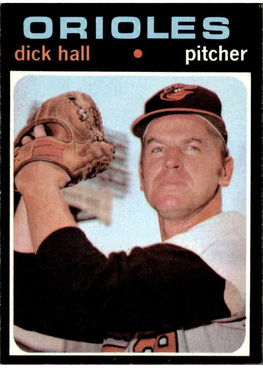 1971 Topps #417 Dick Hall, Baltimore Orioles
