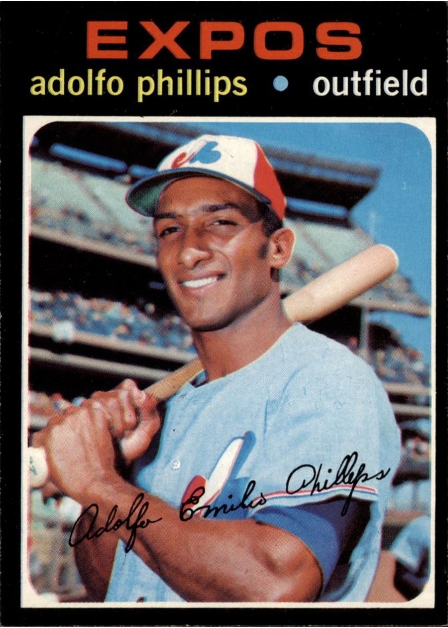 1971 Topps #418 Adolfo Phillips, Montreal Expos