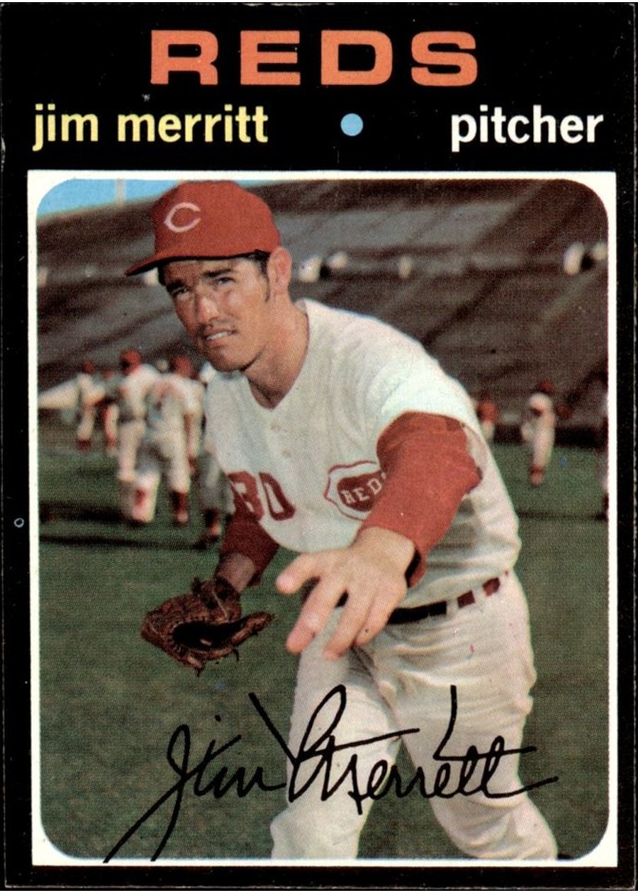 1971 Topps #420 Jim Merritt, Cincinnati Reds