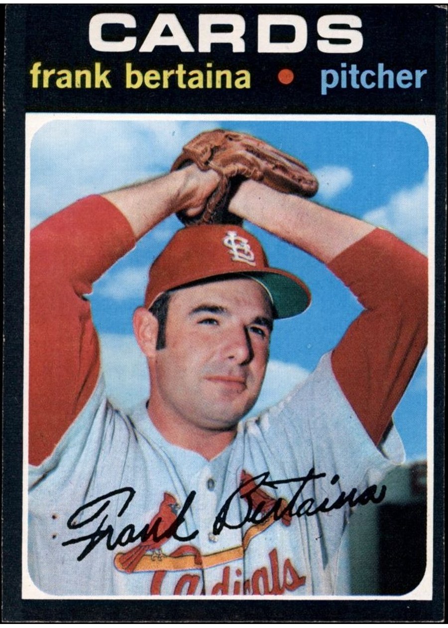 1971 Topps #422 Frank Bertaina, St. Louis Cardinals