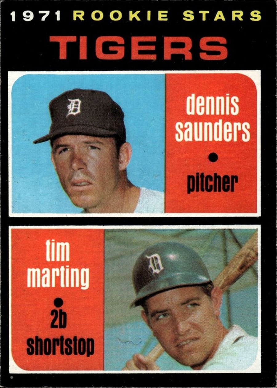 1971 Topps #423 Tigers 1971 Rookie Stars, Detroit Tigers