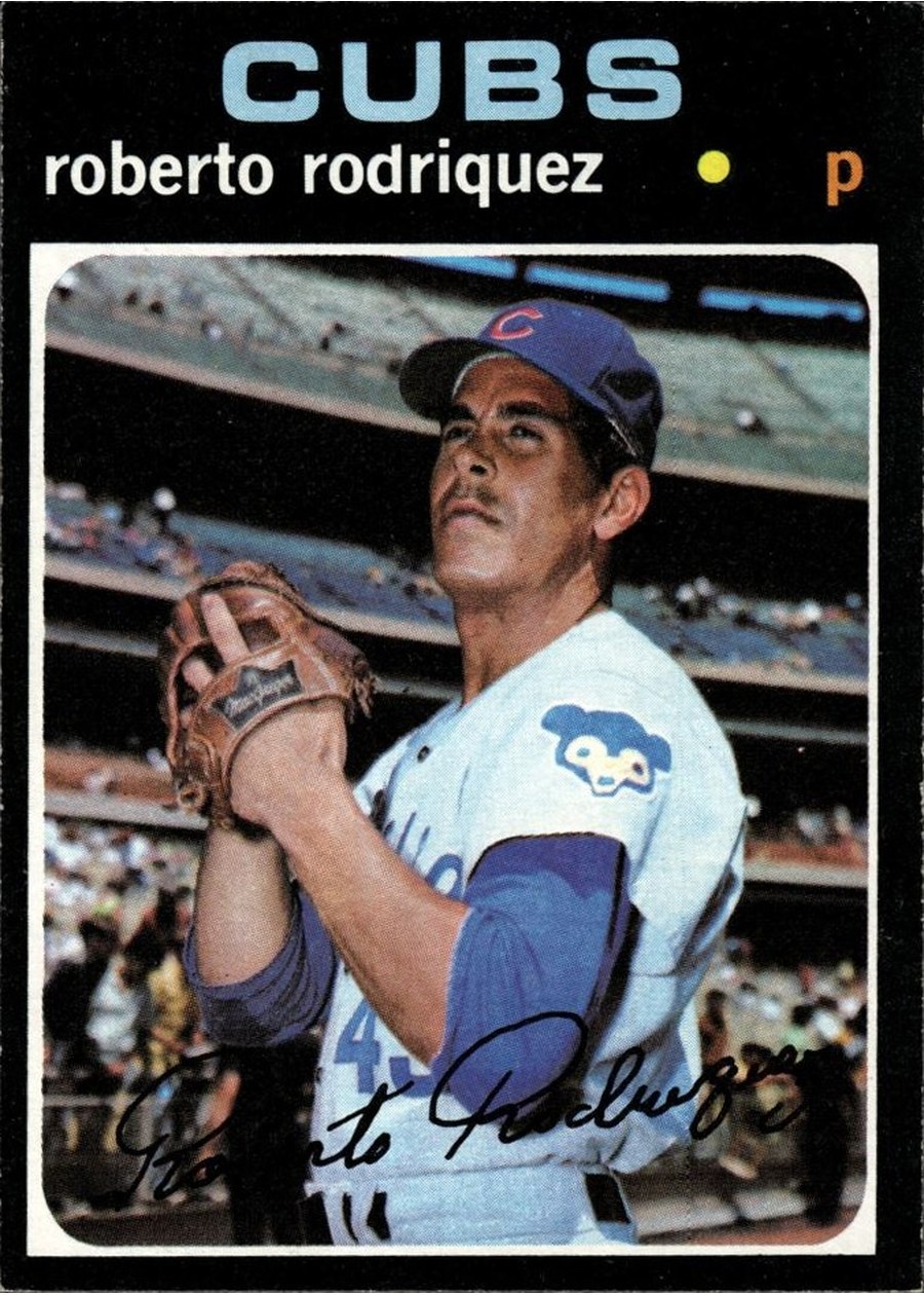 1971 Topps #424 Roberto Rodriguez, Chicago Cubs
