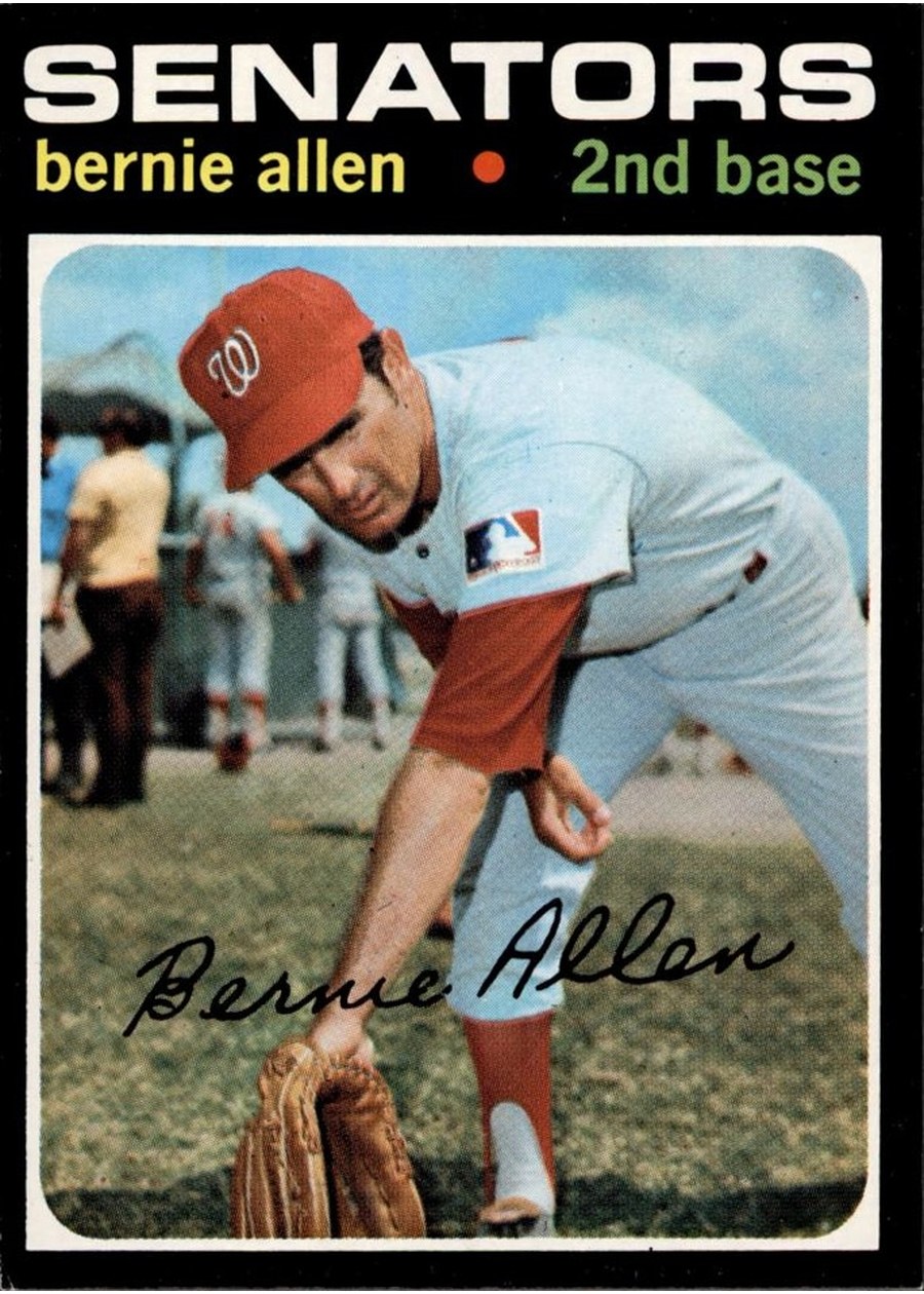 1971 Topps #427 Bernie Allen, Washington Senators