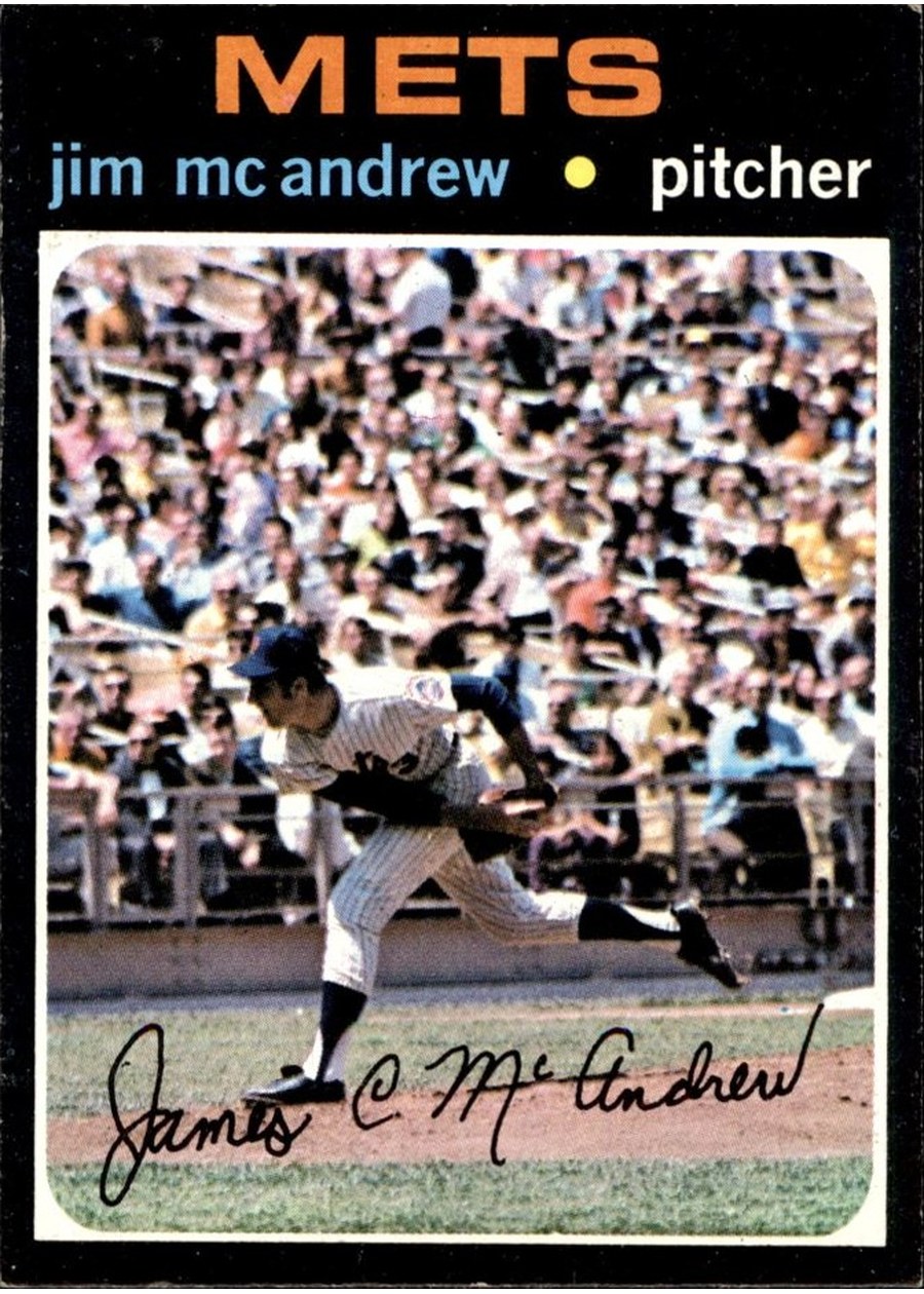 1971 Topps #428 Jim McAndrew, New York Mets