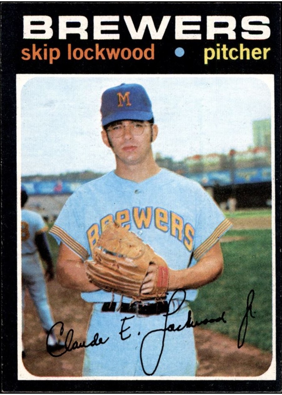 1971 Topps #433 Skip Lockwood, Milwaukee Brewers