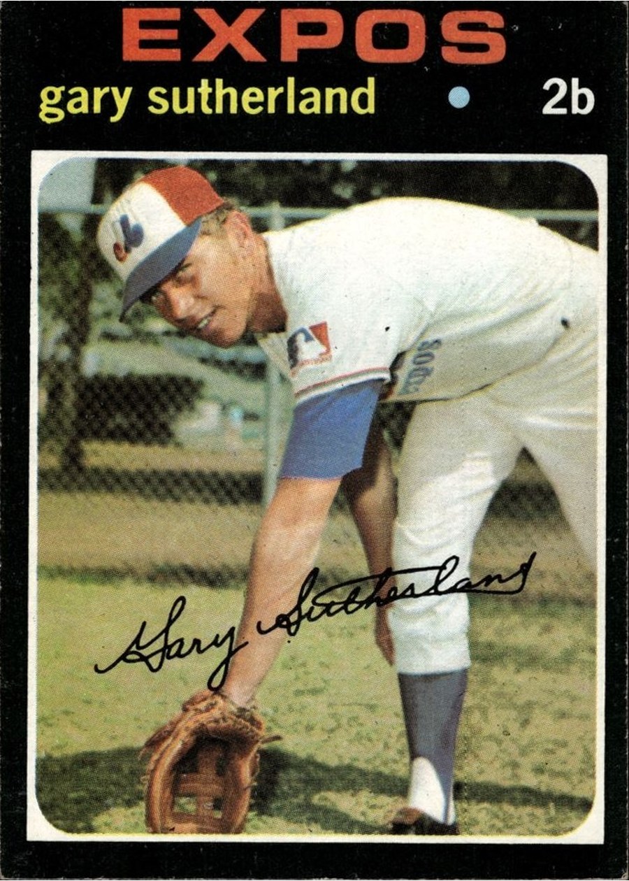 1971 Topps #434 Gary Sutherland, Montreal Expos
