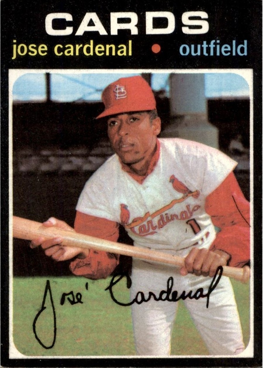 1971 Topps #435 Jose Cardenal, St. Louis Cardinals