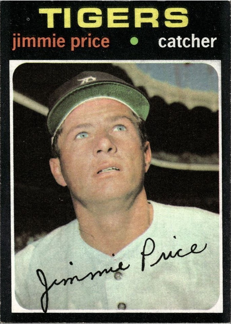1971 Topps #444 Jimmie Price, Detroit Tigers