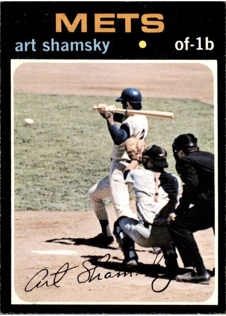 1971 Topps #445 Art Shamsky, New York Mets