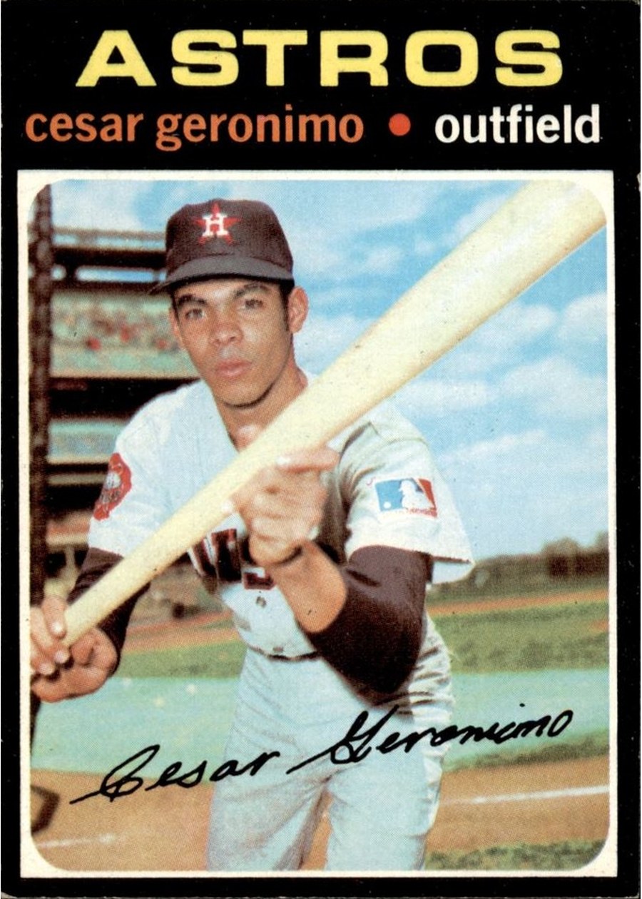 1971 Topps #447 Cesar Geronimo, Houston Astros