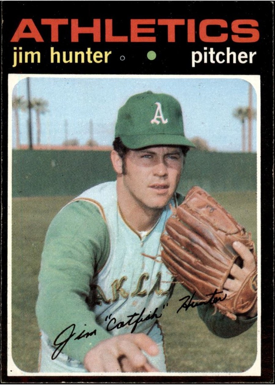 1971 Topps #45 Jim Hunter, Oakland Athletics