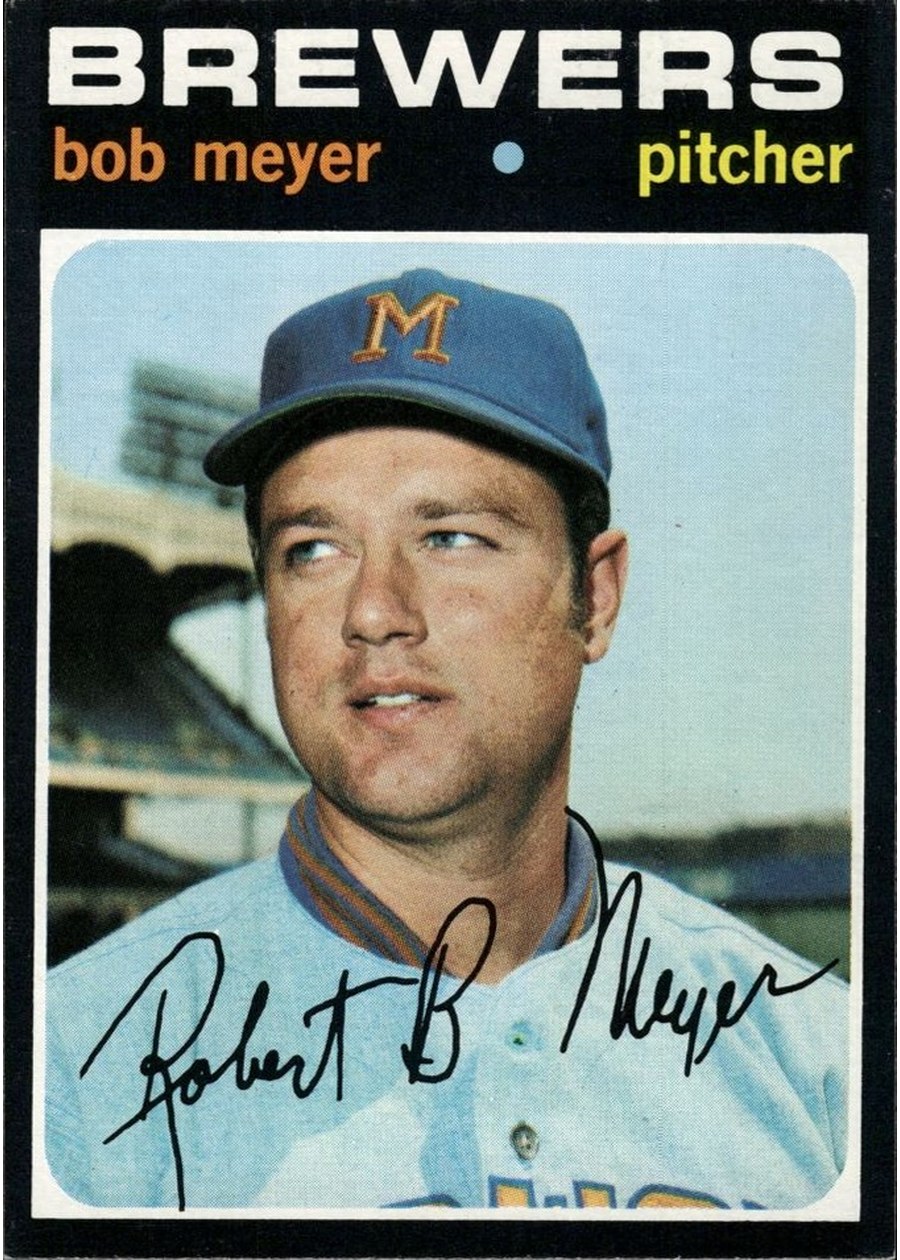 1971 Topps #456 Bob Meyer, Milwaukee Brewers
