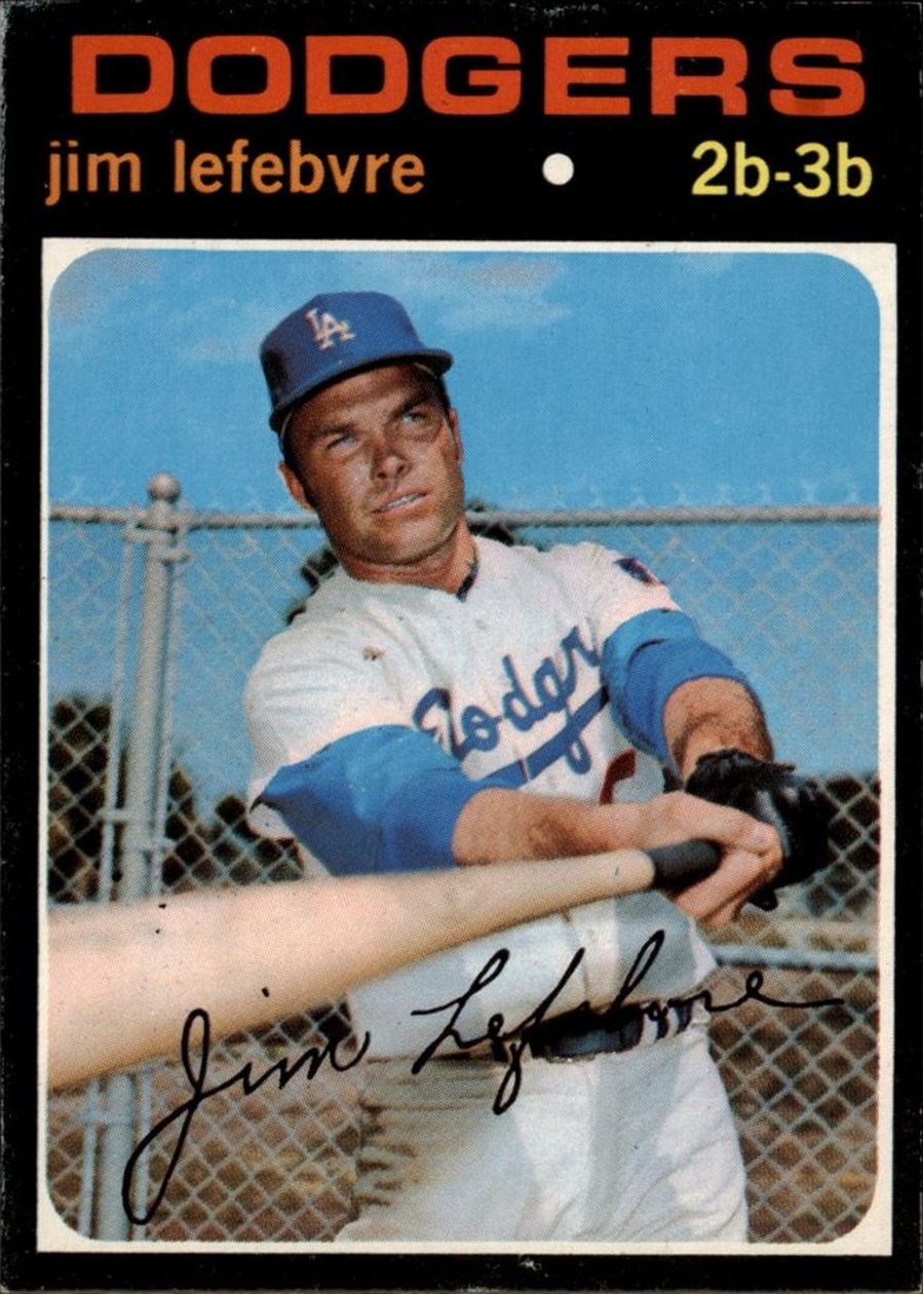 1971 Topps #459 Jim Lefebvre, Los Angeles Dodgers