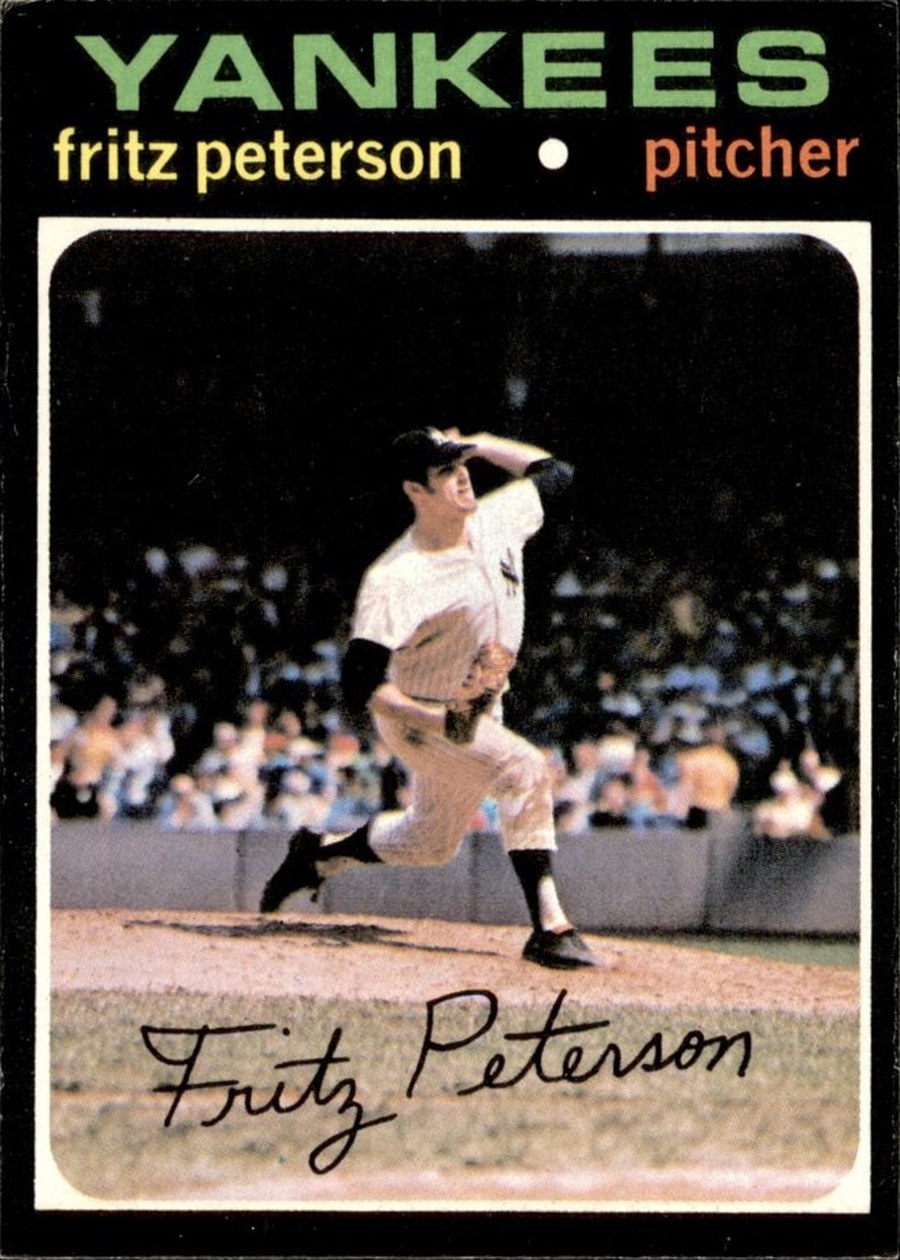 1971 Topps #460 Fritz Peterson, New York Yankees