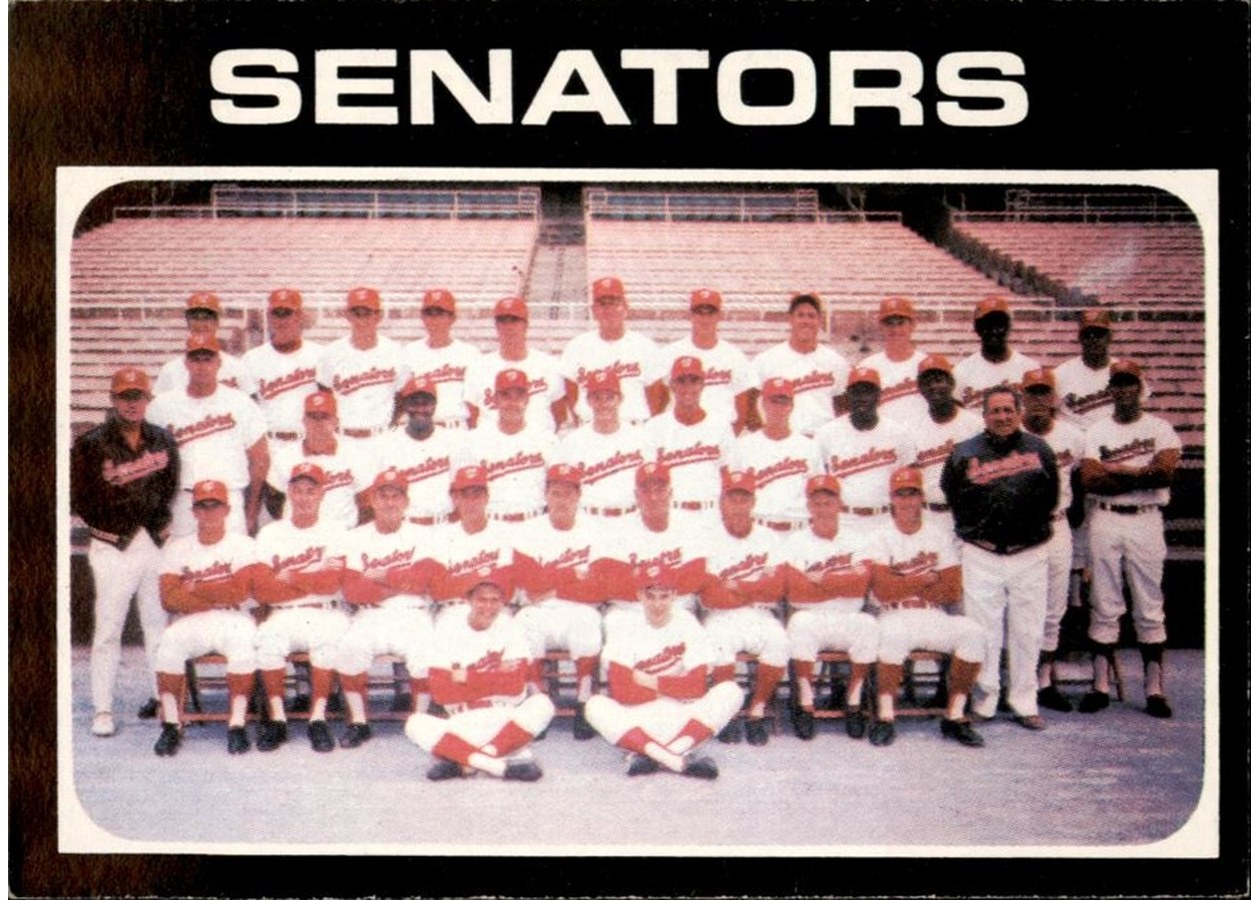 1971 Topps #462 Washington Senators