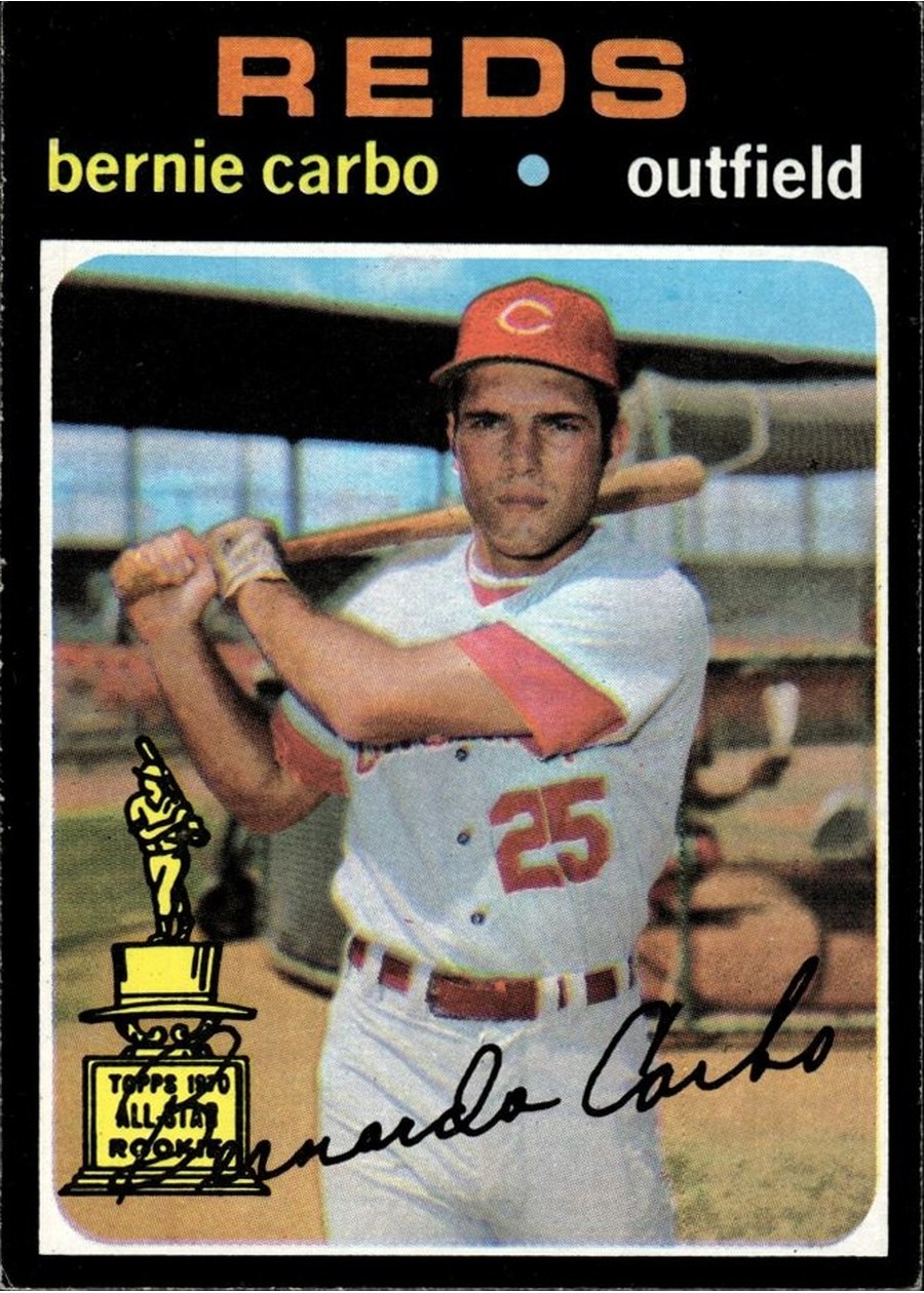 1971 Topps #478 Bernie Carbo, Cincinnati Reds