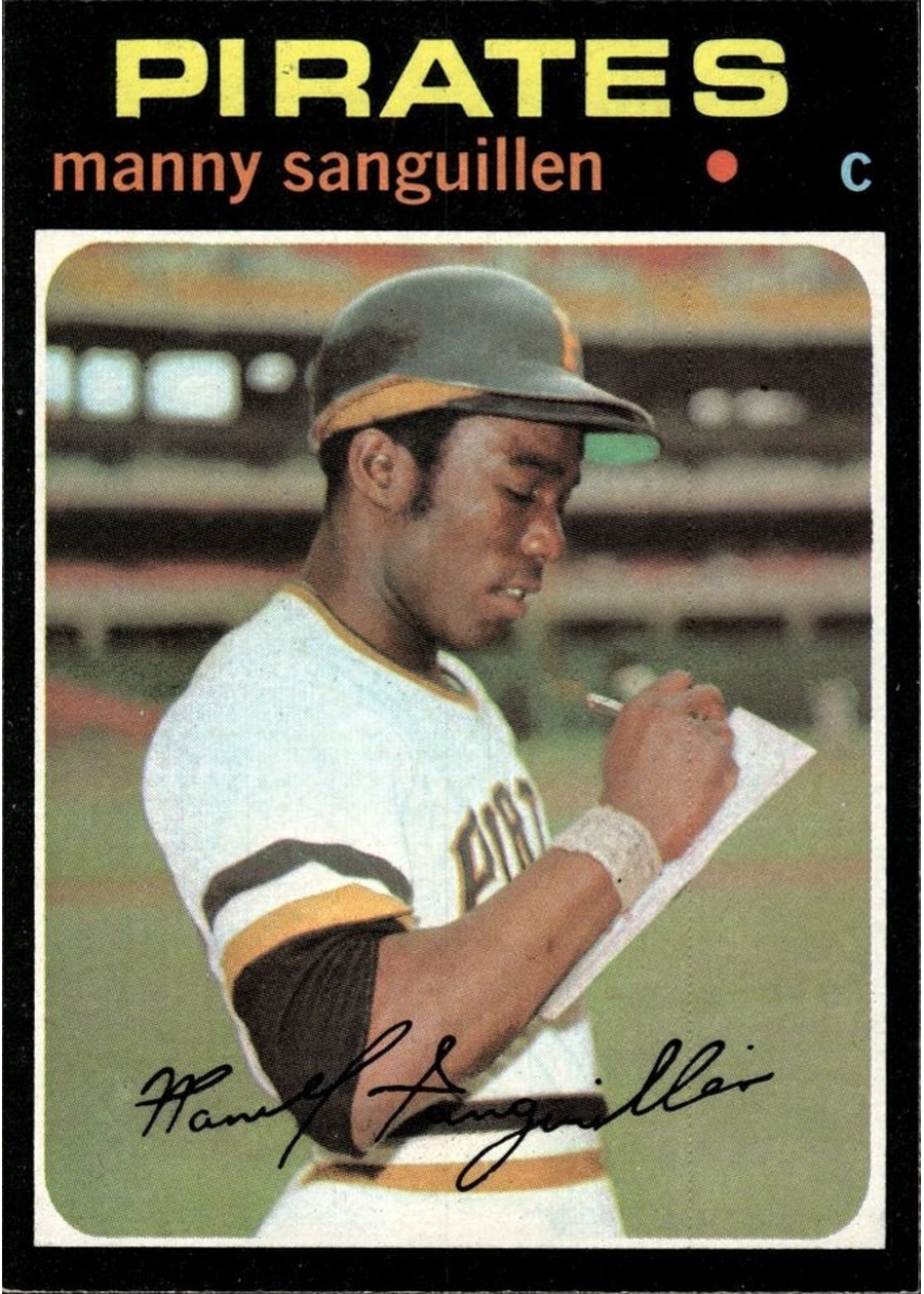 1971 Topps #480 Manny Sanguillen, Pittsburgh Pirates