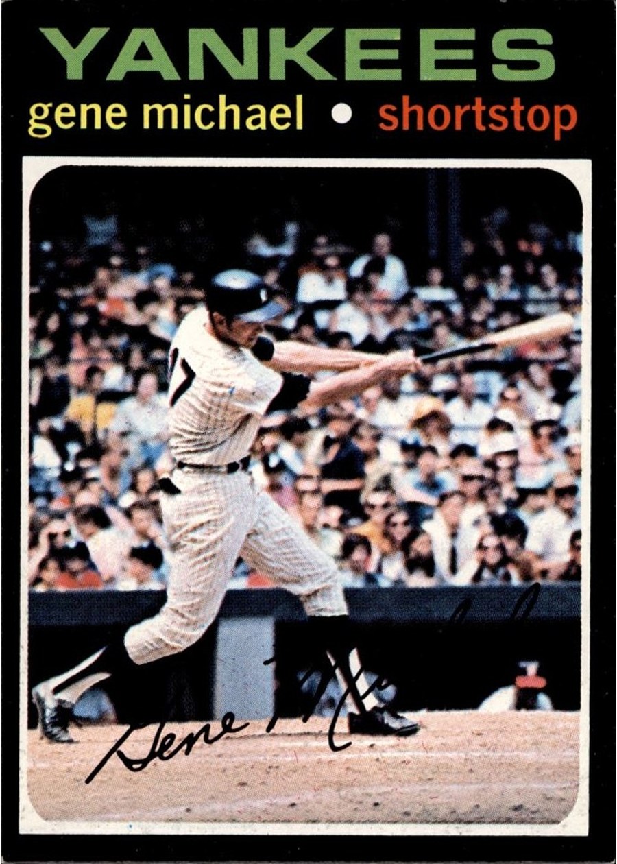1971 Topps #483 Gene Michael, New York Yankees