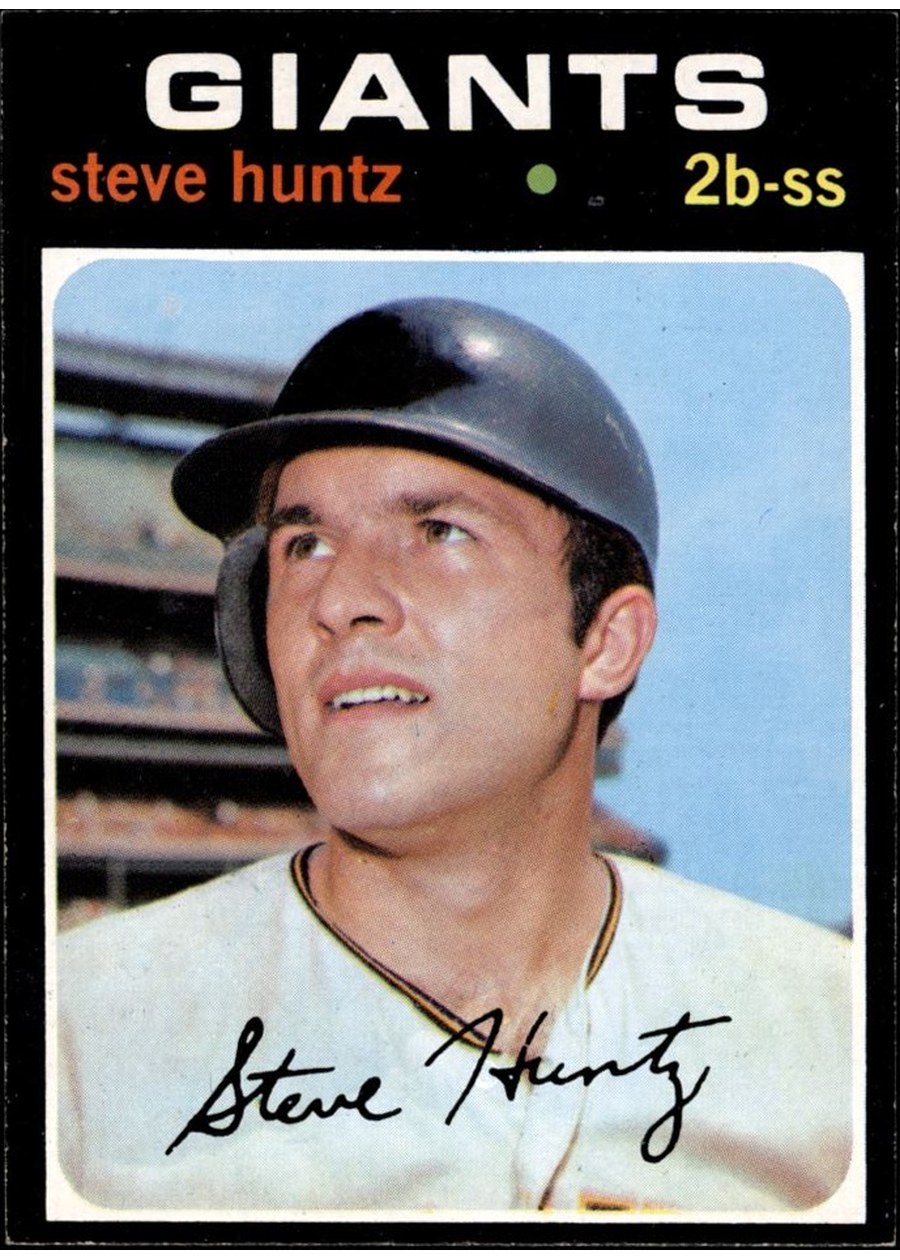 1971 Topps #486 Steve Huntz, San Francisco Giants