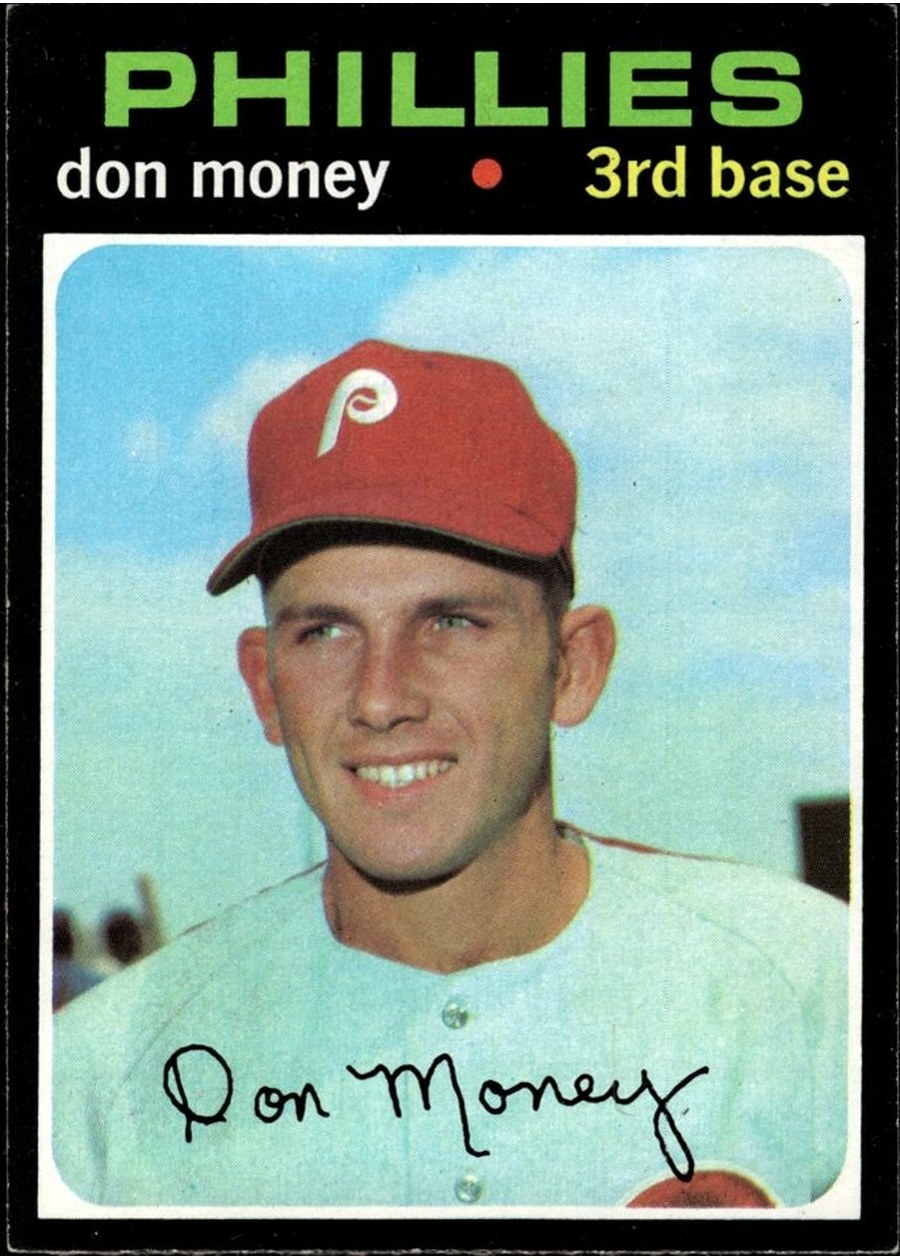 1971 Topps #49 Don Money, Philadelphia Phillies