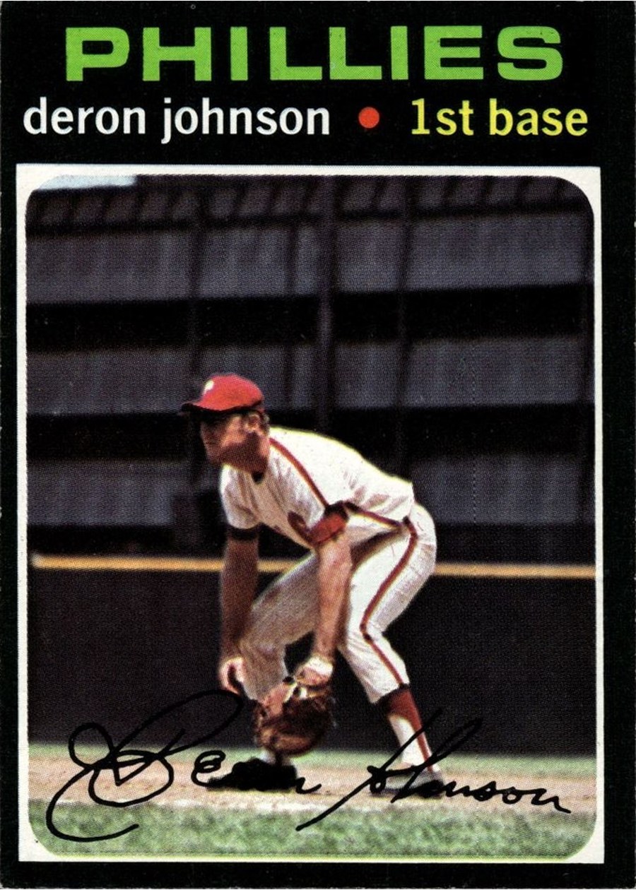 1971 Topps #490 Deron Johnson, Philadelphia Phillies