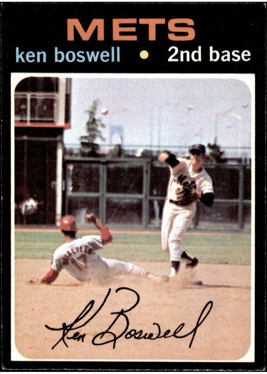 1971 Topps #492 Ken Boswell, New York Mets