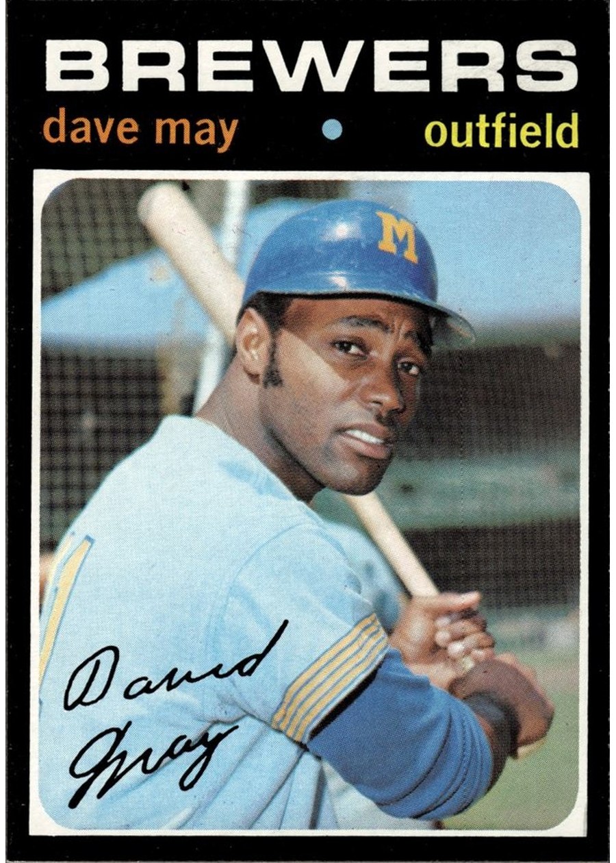 1971 Topps #493 Dave May, Milwaukee Brewers