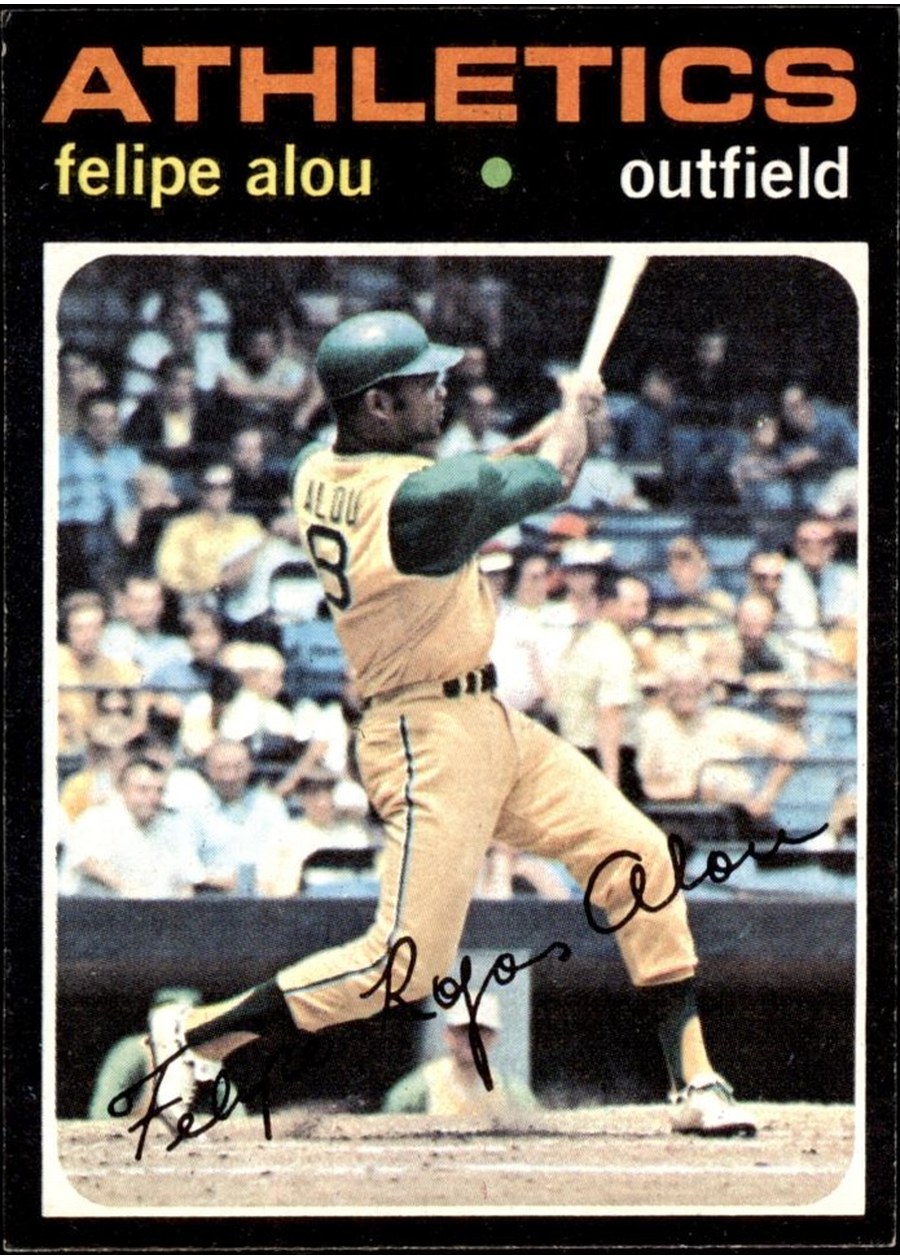 1971 Topps #495 Felipe Alou, Oakland Athletics