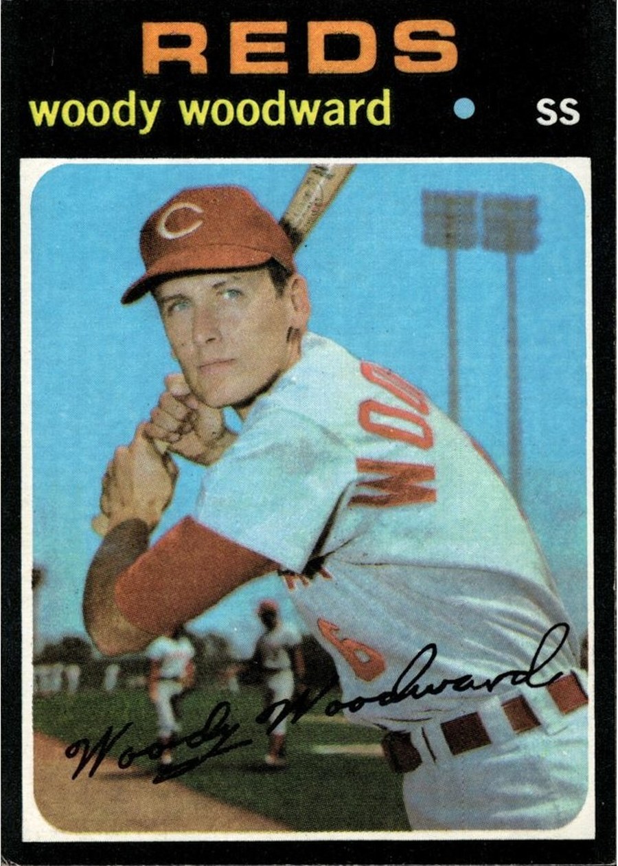 1971 Topps #496 Woody Woodward, Cincinnati Reds