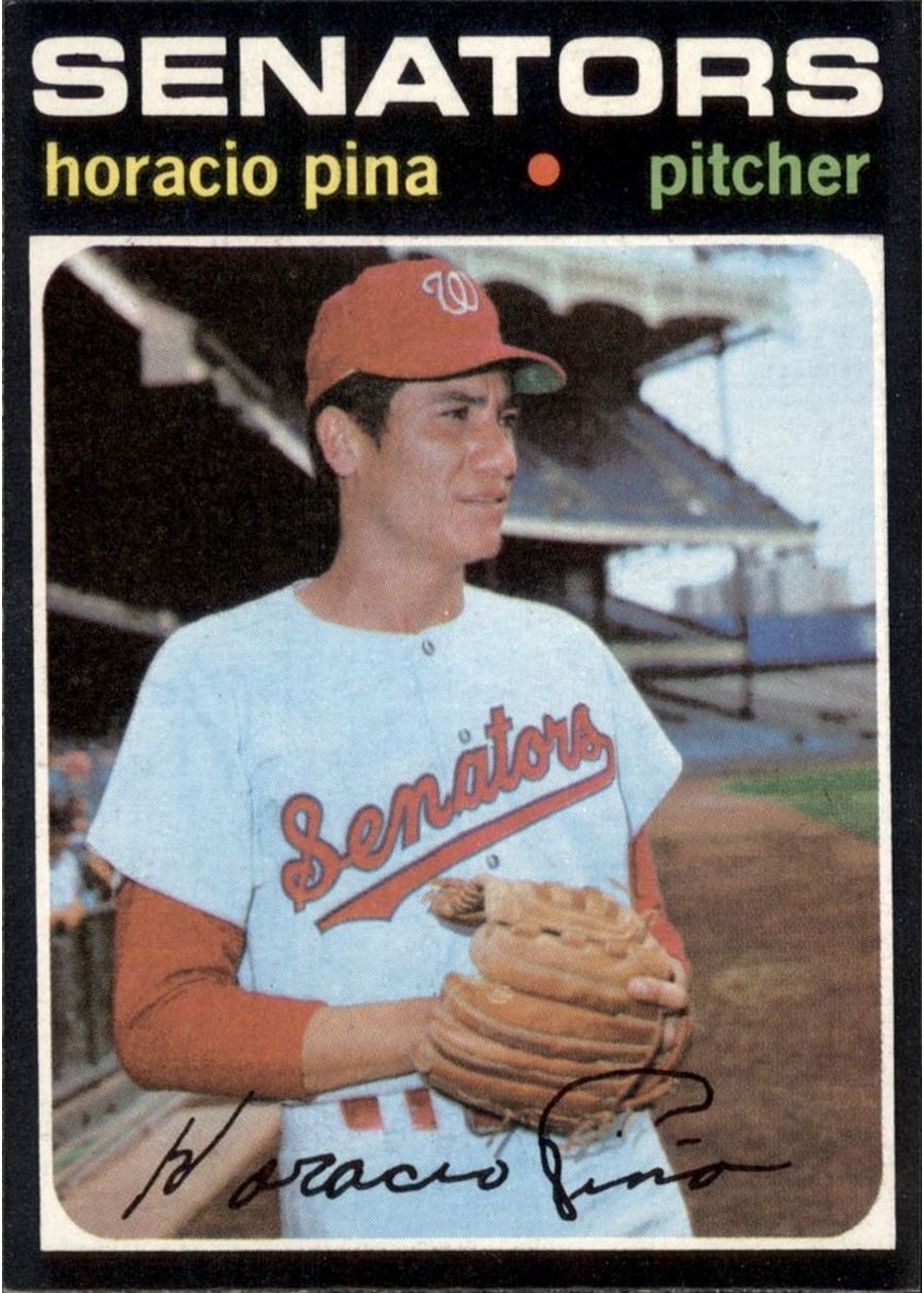1971 Topps #497 Horacio Pina, Washington Senators
