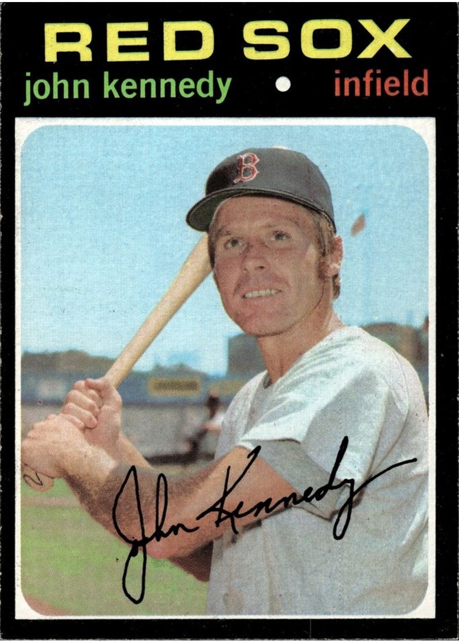 1971 Topps #498 John Kennedy, Boston Red Sox