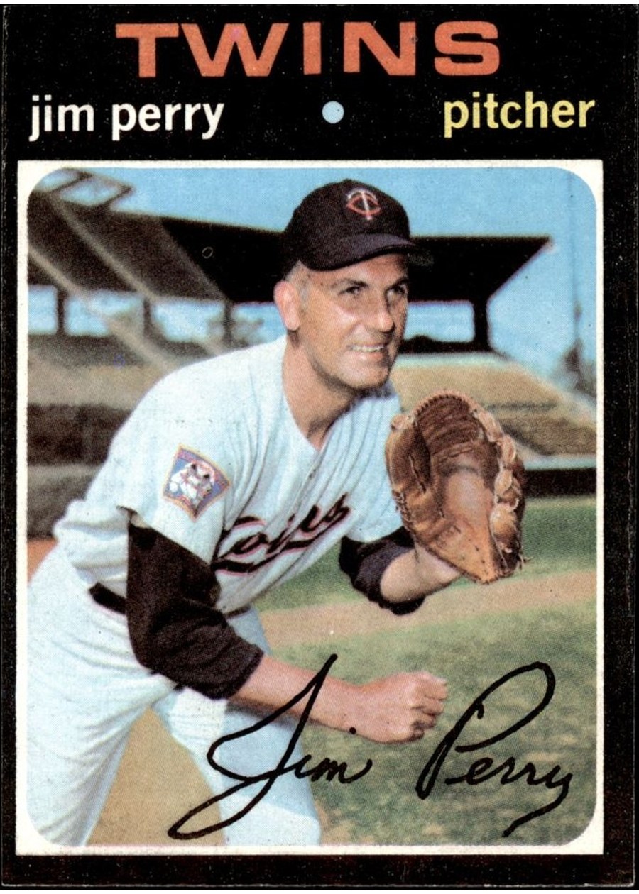 1971 Topps #500 Jim Perry, Minnesota Twins