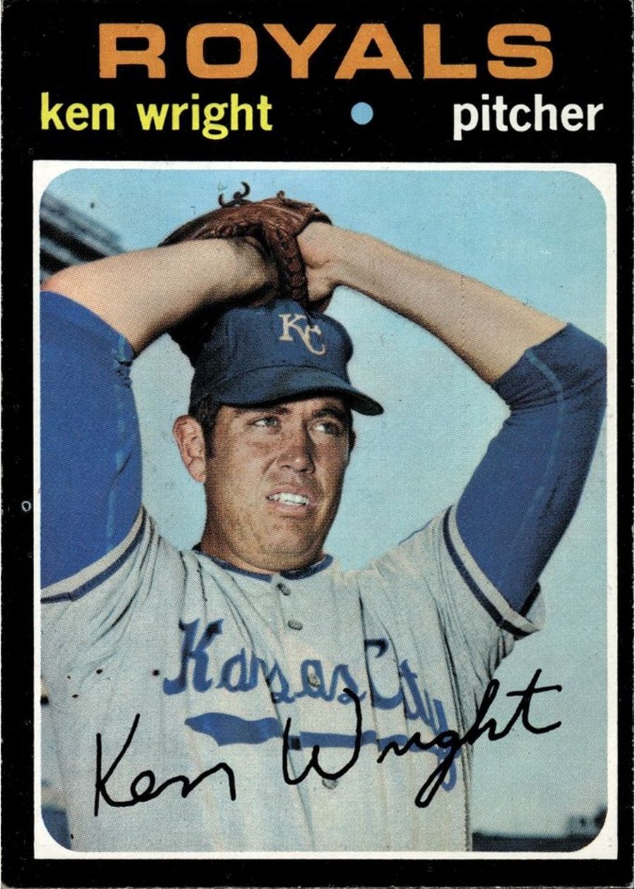 1971 Topps #504 Ken Wright, Kansas City Royals