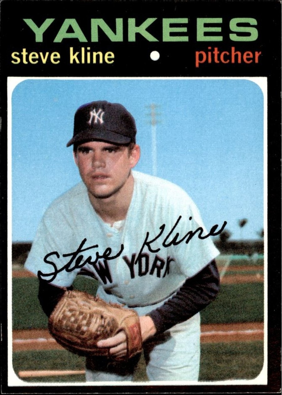 1971 Topps #51 Steve Kline, New York Yankees