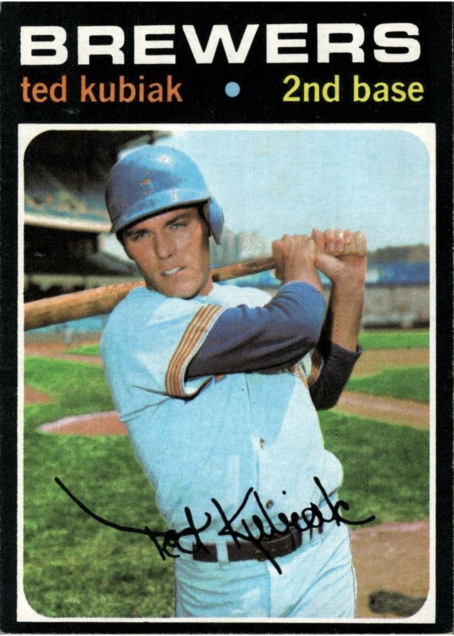 1971 Topps #516 Ted Kubiak, Milwaukee Brewers