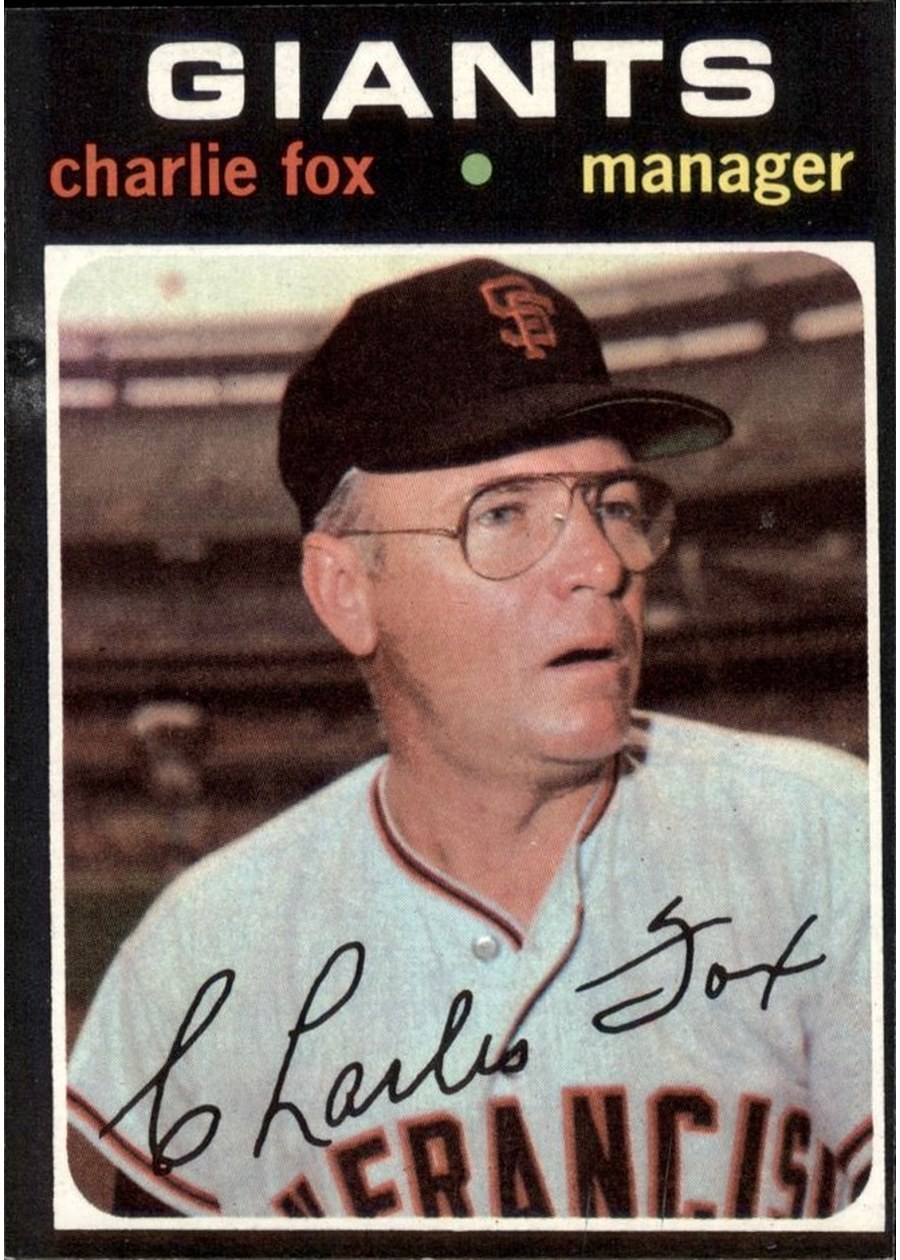 1971 Topps #517 Charlie Fox, San Francisco Giants