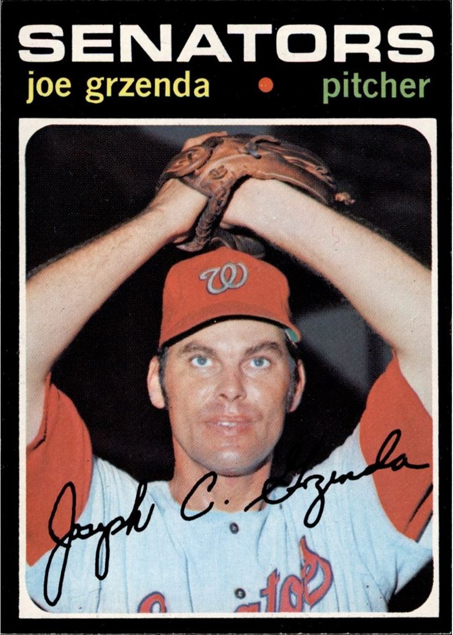1971 Topps #518 Joe Grzenda, Washington Senators