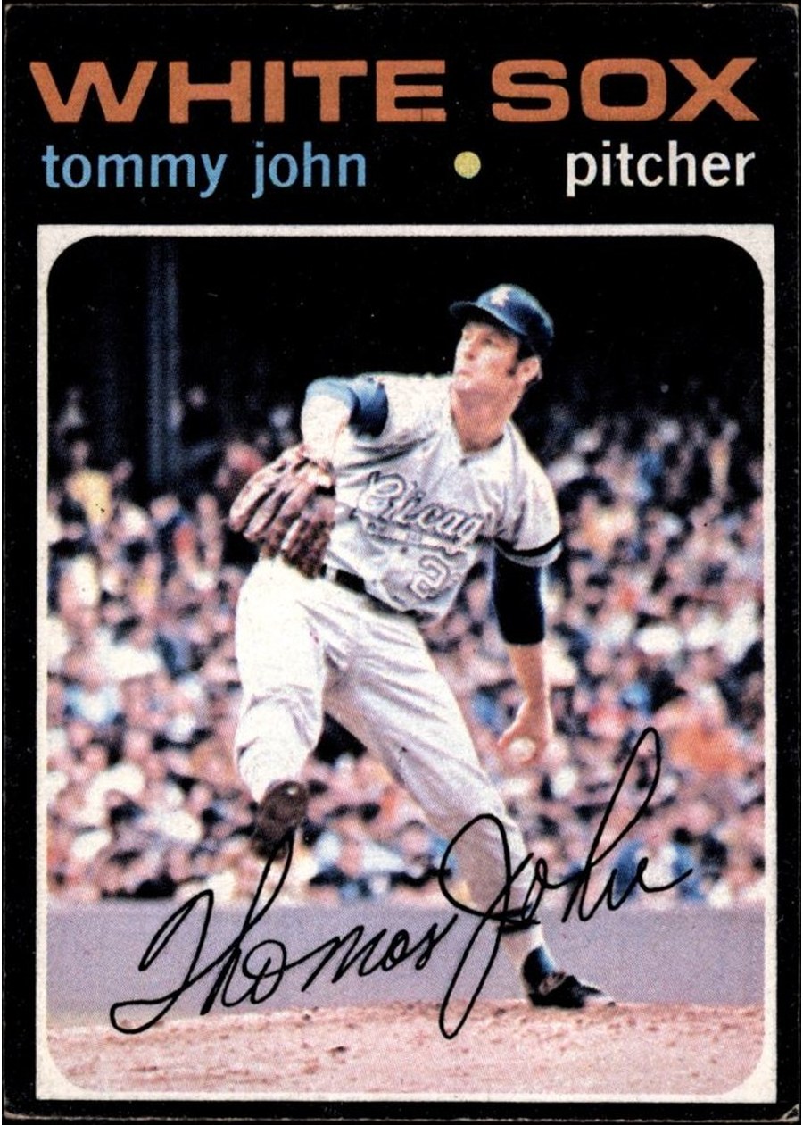 1971 Topps #520 Tommy John, Chicago White Sox