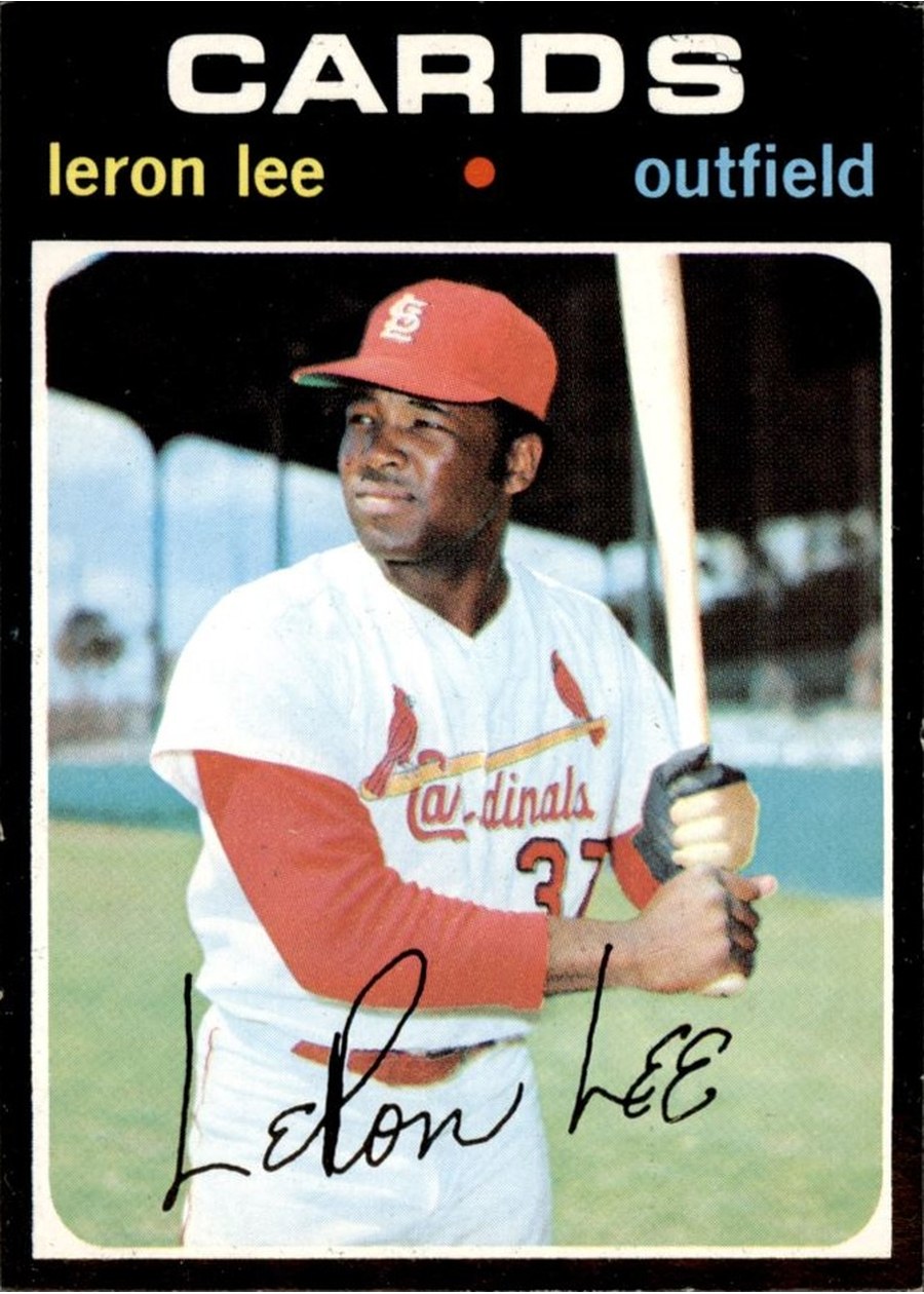 1971 Topps #521 Leron Lee, St. Louis Cardinals