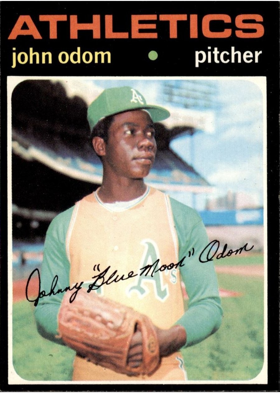 1971 Topps #523 John Odom, Oakland Athletics