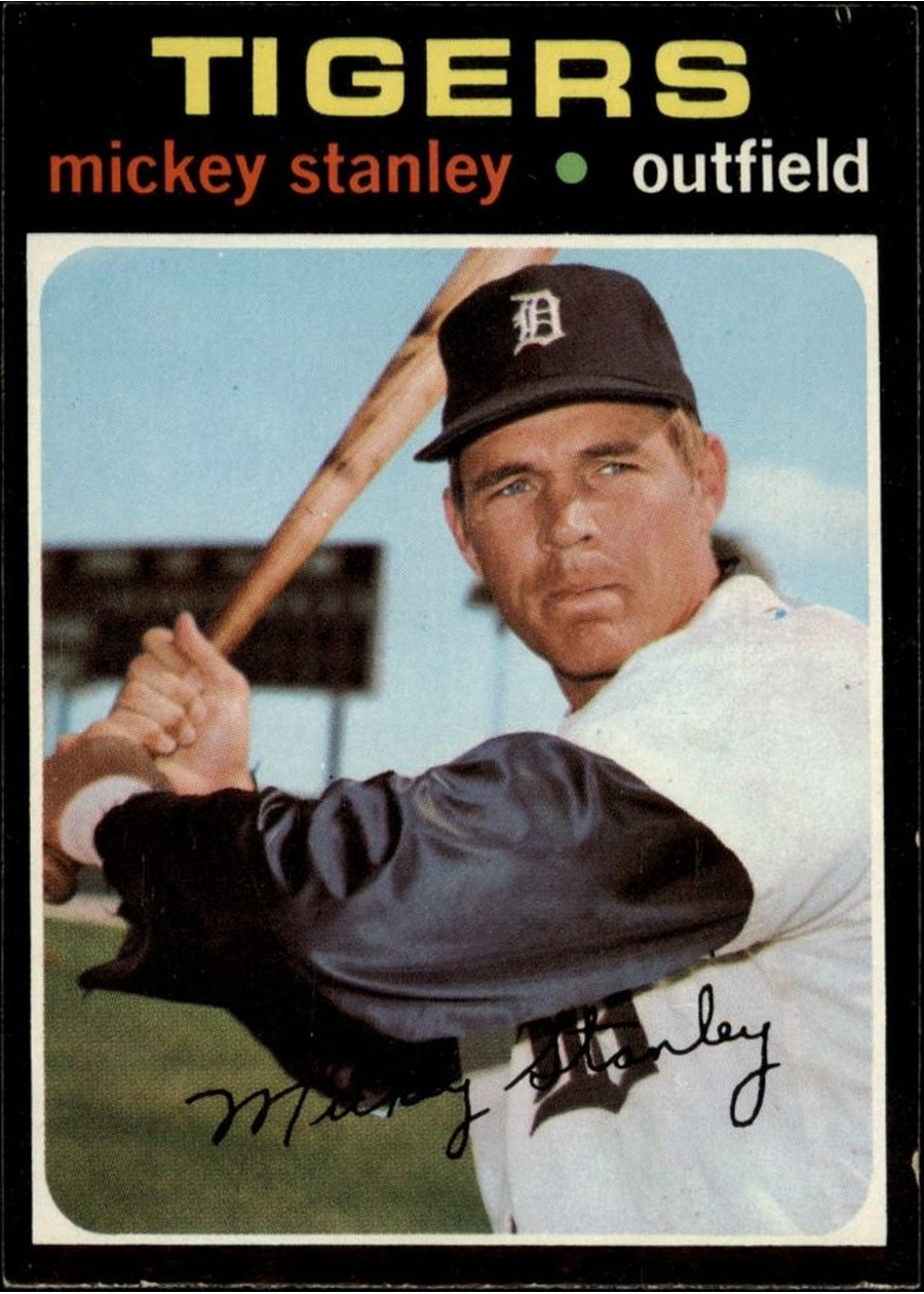 1971 Topps #524 Mickey Stanley, Detroit Tigers