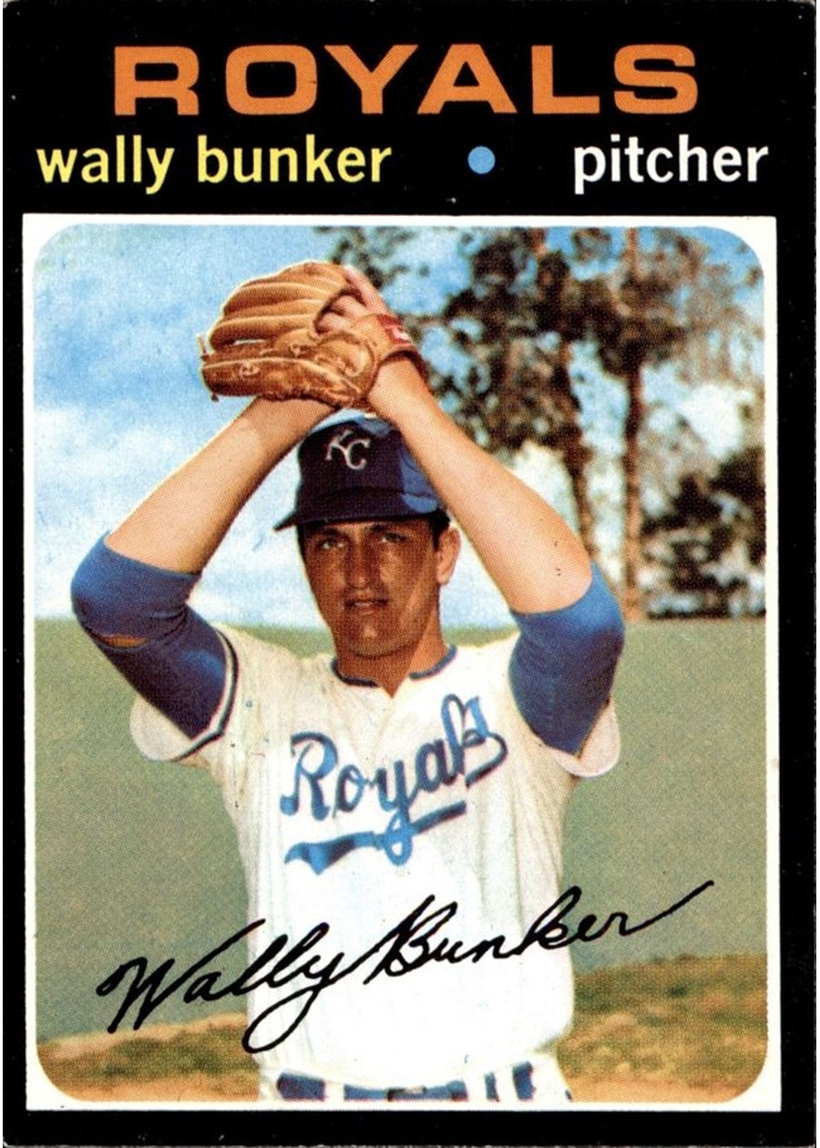 1971 Topps #528 Wally Bunker, Kansas City Royals