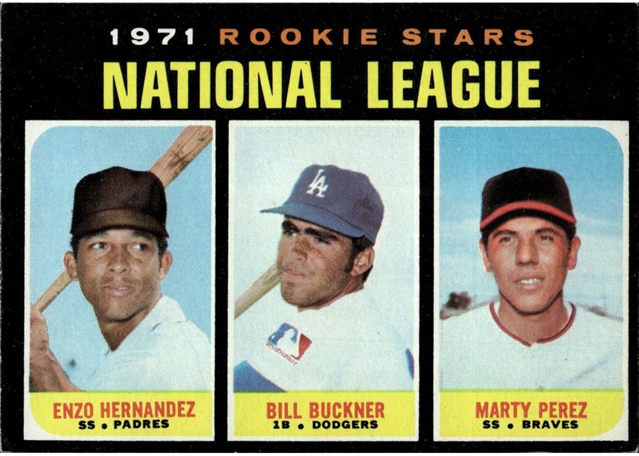 1971 Topps #529 National League 1971 Rookie Stars, San Diego Padres / Los Angeles Dodgers / Atlanta Braves