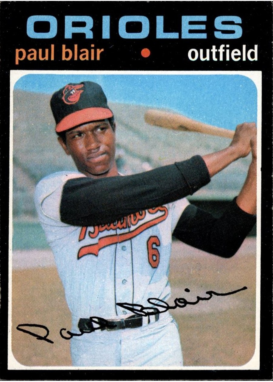 1971 Topps #53 Paul Blair, Baltimore Orioles
