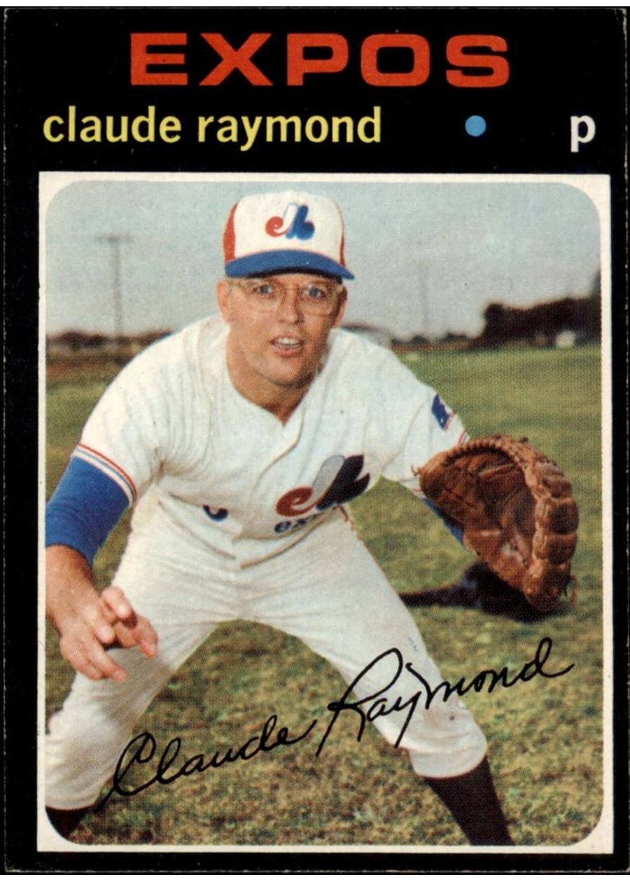 1971 Topps #536 Claude Raymond, Montreal Expos